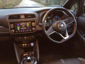 Nissan Leaf interior 